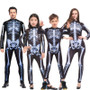 Umorden Halloween Carnival Party Costume Family Scary Demon Devil Skull Skeleton Costumes Jumpsuit for Men Women Kids Boy Girl
