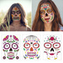 Halloween Face Sticker Safe Non-Toxic Water-Proof Scary Lasting Durable Tattoo Sticker Halloween Decoration Funny Makeup