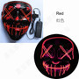 10 Colors Halloween LED Mask Purge Masks Election Mascara Costume DJ Party Light Up Masks Glow In Dark Punk Fashion Cosplay