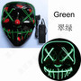 10 Colors Halloween LED Mask Purge Masks Election Mascara Costume DJ Party Light Up Masks Glow In Dark Punk Fashion Cosplay