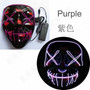 10 Colors Halloween LED Mask Purge Masks Election Mascara Costume DJ Party Light Up Masks Glow In Dark Punk Fashion Cosplay