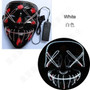 10 Colors Halloween LED Mask Purge Masks Election Mascara Costume DJ Party Light Up Masks Glow In Dark Punk Fashion Cosplay