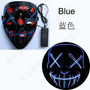 10 Colors Halloween LED Mask Purge Masks Election Mascara Costume DJ Party Light Up Masks Glow In Dark Punk Fashion Cosplay