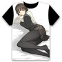 Fashion Men's T-shirt Anime Persona 5 P5 Ren Amamiya Morgana Cosplay Short Sleeve Unisex Casual Black Tee Funny Shirt Tops