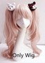 Full Sets Dangan Ronpa Enoshima Junko Cosplay Costume Pink Long Wig with Bear Hairpins Danganronpa Cosplay Skirt Shirt Bear Toy