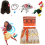 Kids Girls Clothes Cosplay Princess Dress Moana Children Vaiana Girls Party Costume Dresses with Necklace Pet Pig Chick Girl Set