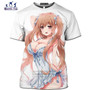 Mamba top 3D Hentai Short-Sleeved Kawaii Shirt Senpai sexy homme Anime Girl Bikini Beauty men T-Shirts Casual Cosplay Loli Waifu