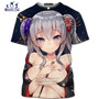 Mamba top 3D Hentai Short-Sleeved Kawaii Shirt Senpai sexy homme Anime Girl Bikini Beauty men T-Shirts Casual Cosplay Loli Waifu