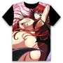 Anime T-shirt High School DxD Sexy Cosplay Short Sleeve Women Men Black Tee Tops Popular Trendy Casual Summer Funny Shirt