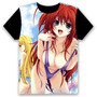 Anime T-shirt High School DxD Sexy Cosplay Short Sleeve Women Men Black Tee Tops Popular Trendy Casual Summer Funny Shirt