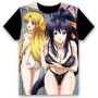 Anime T-shirt High School DxD Sexy Cosplay Short Sleeve Women Men Black Tee Tops Popular Trendy Casual Summer Funny Shirt