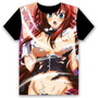 Anime T-shirt High School DxD Sexy Cosplay Short Sleeve Women Men Black Tee Tops Popular Trendy Casual Summer Funny Shirt