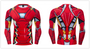 Marevl Superhero Iron Man Cosplay Costume Premium 3D Printed Costume Compression T-shirt Finess Gym Quick-Drying Tight Tops