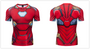 Marevl Superhero Iron Man Cosplay Costume Premium 3D Printed Costume Compression T-shirt Finess Gym Quick-Drying Tight Tops