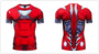 Marevl Superhero Iron Man Cosplay Costume Premium 3D Printed Costume Compression T-shirt Finess Gym Quick-Drying Tight Tops