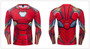 Marevl Superhero Iron Man Cosplay Costume Premium 3D Printed Costume Compression T-shirt Finess Gym Quick-Drying Tight Tops