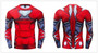 Marevl Superhero Iron Man Cosplay Costume Premium 3D Printed Costume Compression T-shirt Finess Gym Quick-Drying Tight Tops