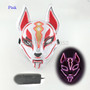 Anime Expro Decor Japanese Fox Mask Neon Led Light Cosplay Mask Halloween Party Rave Led Mask Dance DJ Payday Costume Props