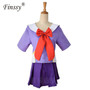 Anime 2nd Mirai Nikki Gasai Yuno Lolita Sailor Cosplay Costume Loli Bow Short Skirt Wig Length 80cm For Women