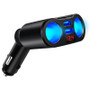 Car Lighter Socket For Mobile Phone with LED Dual USB Charger
