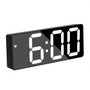 Acrylic/Mirror Alarm Clock LED Digital Clock Voice Control Snooze Time Temperature Display Night Mode Reloj Despertador Digital