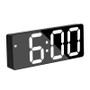 Acrylic/Mirror Alarm Clock LED Digital Clock Voice Control Snooze Time Temperature Display Night Mode Reloj Despertador Digital