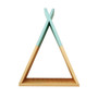 23*39cm New Creative Triangle Wall Frame House Shelf Display Rack Decorate Living Room Bedroom Children Room Crafts Storage Rack