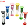 6Pcs Kid 6 Colors Classroom Game Sand Clock Timer montessori Toys Hourglass Sandglass