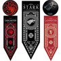 Flag Banner Game Of Thrones Stark & Targaryen & Lannister banner Wall Hanging
