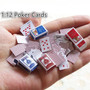 1 Set 1:12 Dollhouse Mini Cute Miniatures Poker Home Decoration bjd Poker Cards Playing Gam