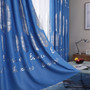 Silver Leaf Blackout Curtain for Bedroom Gold Shiny Kids Children Nursery New Home Decor