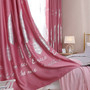 Silver Leaf Blackout Curtain for Bedroom Gold Shiny Kids Children Nursery New Home Decor
