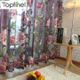Luxury Jacquard Sheer Curtains for Living Room The Bedroom Kitchen Tulle for Windows