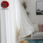 Solid White Thick Tulle Curtains For Living Room Bedroom Sheer Curtains Modern Voile