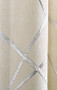 Silver Jacquard Chenille Blackout Curtains Drape For Bedroom Home Deco