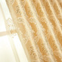 European Luxury Blackout  Gold windows treatment curtains for living room bedroom flower