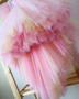 Girl Puffy High Low Dress