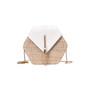 Hexagon Mulit Style Straw+leather Handbag Women Summer Rattan Bag Handmade Woven Beach Circle Bohemia Shoulder Bag  Y20