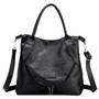 Large Capacity Women HnadBag Solid Color Soft Leather Zipper Female Tote Phone Bag shoulder Bag Hook Buckle Ladies Messenger Bag