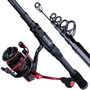 The Fishing Rod and Reel Combos Carbon Fiber Telescopic Fishing Rod with Reel Combo Travel Protable Fishing Gear