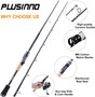 The Elite Hunter 7FT Fishing Rod, IM 6 Graphite Spinning Rod and Casting Rod