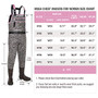 The Neoprene Chest Waders Leopard Print Duck Hunting Waders for Women with Boots Cleated Waterproof Insulated Fishing Waders