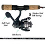 The Ice Fishing Rod Reel Combo 28 in. Medium Light Fast Action Multi-Species Ice Fishing Pole Walleye Perch Panfish Bluegill Crappie