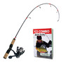 The Ice Fishing Rod Reel Combo 28 in. Medium Light Fast Action Multi-Species Ice Fishing Pole Walleye Perch Panfish Bluegill Crappie