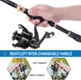 Carbon Fiber Telescopic Fishing Rod with Reel Combo