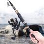 Carbon Fiber Telescopic Fishing Rod with Reel Combo