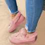 Women's Round Head Plush Warm Snow Boots