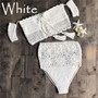 Crochet High Leg Bandeau Bikini Set