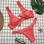 Bow-knot Style Swimwear women Bandage Bikini push up