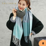 VEITHDIA Hot Autumn Winter Female Wool Scarf Women Cashmere Scarves Wide Lattices Long Shawl Wrap Blanket Warm Tippet wholesale
